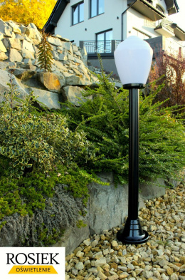 Lampy ogrodowe lampa ogrodowa klosz amfora mleczna 25cm wysokość 117cm