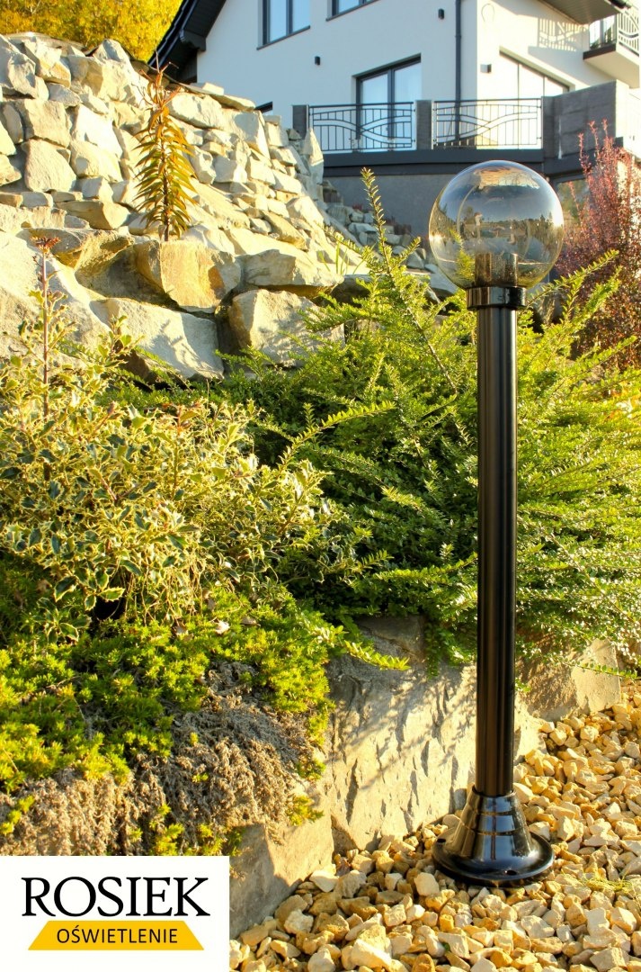 Lampy ogrodowe lampa ogrodowa kula podpalana 20cm wysokość 108cm Lampy ogrodowe lampa ogrodowa kula podpalana 20cm wysokość 108cm
