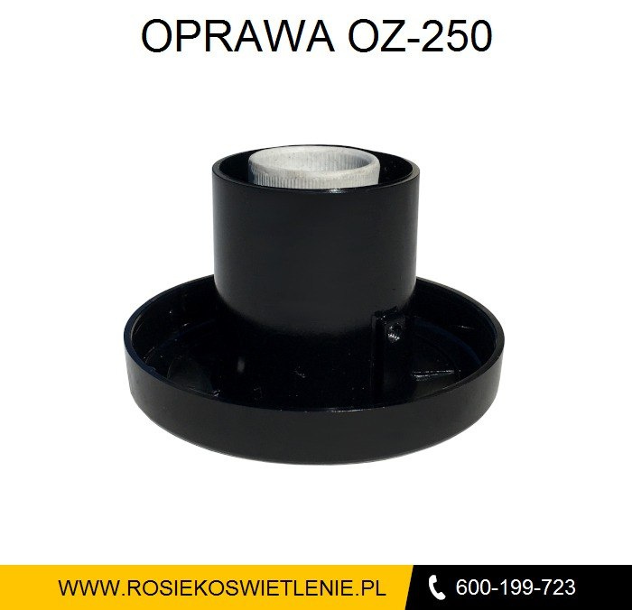 Oprawa oprawka na słupek ogrodowy kule klosze ogrodowe OZ-250 Oprawa oprawka na słupek ogrodowy kule klosze ogrodowe OZ-250