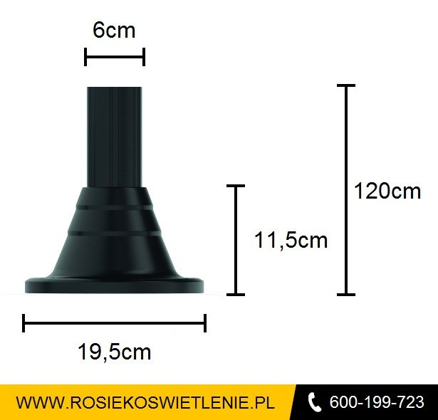 słupek ogrodowy słupki ogrodowe sop 1200K wysokość 120cm słupek ogrodowy słupki ogrodowe sop 1200K wysokość 120cm