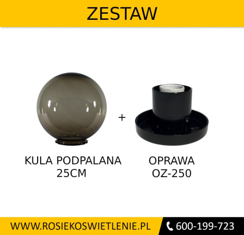 Kula ogrodowa led 25cm podpalana Kula ogrodowa led 25cm podpalana