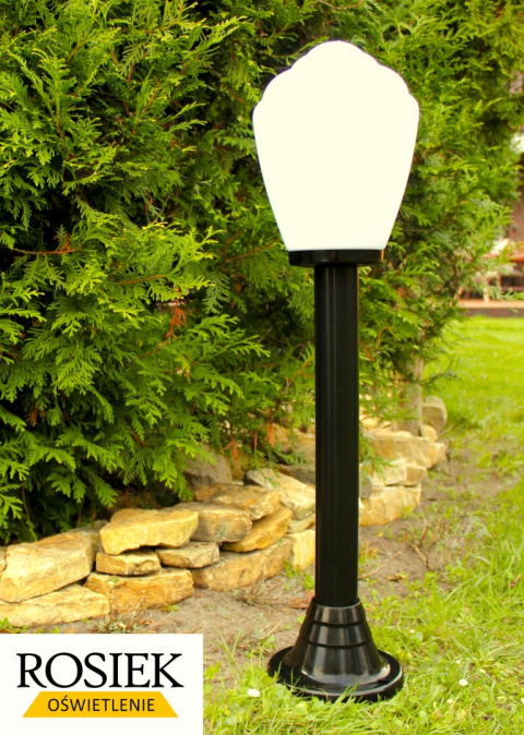 Lampy ogrodowe lampa ogrodowa klosz amfora mleczna 25cm wysokość 87cm