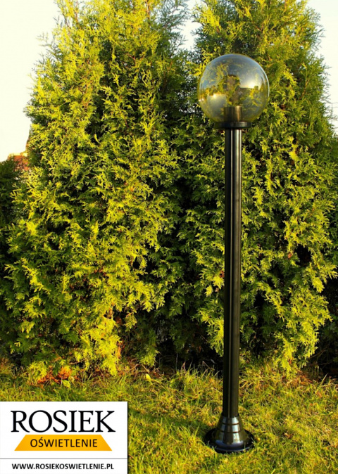 Lampy ogrodowe Lampa ogrodowa zewnętrzna 142cm, kula podpalana 25cm