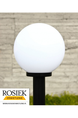 Lampy ogrodowe Lampa ogrodowa zewnętrzna 172cm, kula biała 25cm