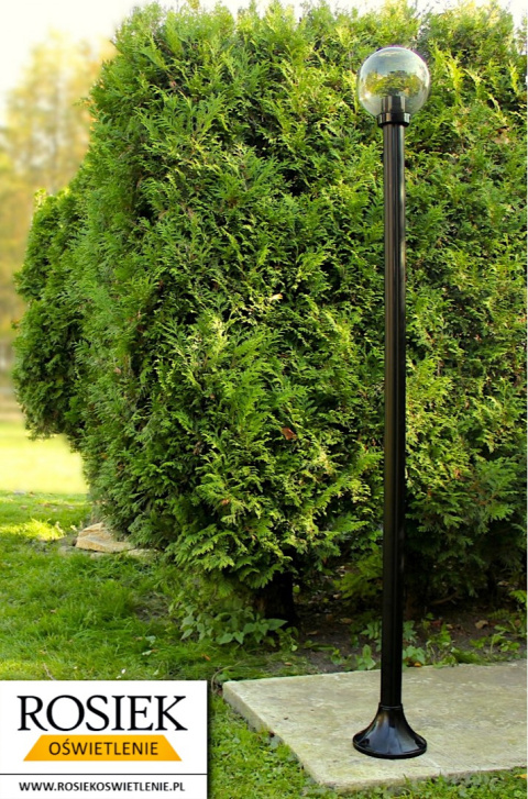 Lampy ogrodowe Lampa ogrodowa zewnętrzna 198cm, kula podpalana 20cm