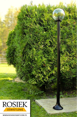 Lampy ogrodowe Lampa ogrodowa zewnętrzna 202cm, kula podpalana 25cm
