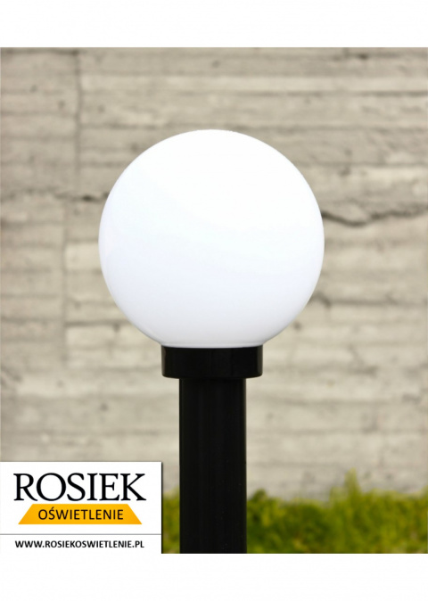 Lampy ogrodowe Lampa ogrodowa zewnętrzna 78cm, kula biała 20cm Lampy ogrodowe Lampa ogrodowa zewnętrzna 78cm, kula biała 20cm