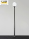 Lampa zewnętrzna uliczna parkowa KULA 400 BIAŁA K-180 2,9m