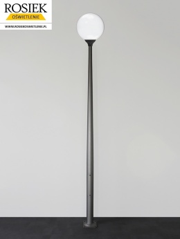 Lampa zewnętrzna uliczna parkowa KULA 400 BIAŁA K-180 3,4m