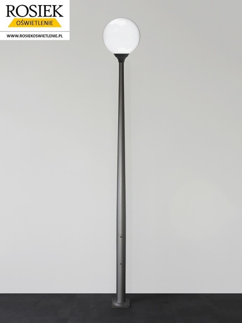 Lampa zewnętrzna uliczna parkowa KULA 400 BIAŁA K-180 3,4m