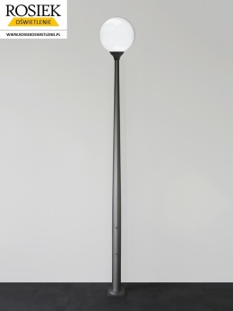 Lampa zewnętrzna uliczna parkowa KULA 400 BIAŁA K-180 3,9m