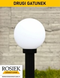 Lampy ogrodowe Lampa ogrodowa zewnętrzna 138cm, kula biała 20cm