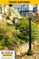 Lampy ogrodowe Lampa ogrodowa zewnętrzna 138cm, kula podpalana 20cm