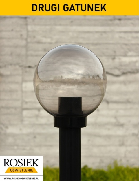 Lampy ogrodowe Lampa ogrodowa zewnętrzna 138cm, kula podpalana 20cm Lampy ogrodowe Lampa ogrodowa zewnętrzna 138cm, kula podpalana 20cm