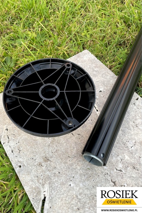 Lampy ogrodowe Lampa ogrodowa zewnętrzna 214cm, kula biała 40cm - OSTATNIE 9 SZTUK