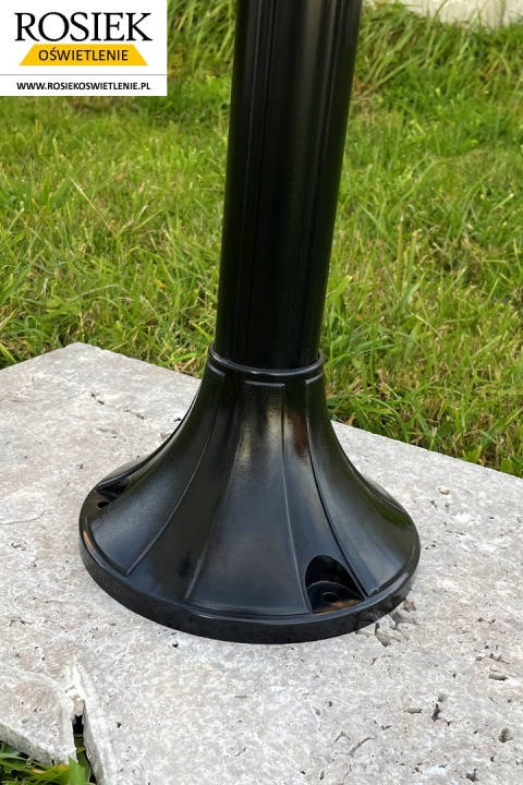 Lampy ogrodowe Lampa ogrodowa zewnętrzna 214cm, kula biała 40cm - OSTATNIE 9 SZTUK