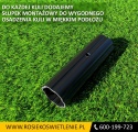 *OSTATNIE 10 SZTUK* | Kula ogrodowa 20cm podpalana + oprawa oświetleniowa OZN-11 + słupek montażowy 18cm