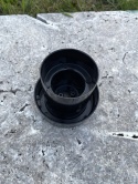 *OSTATNIE 9 SZTUK* | OZDOBNA Kula ogrodowa 20cm podpalana pryzmatyczna + oprawa oświetleniowa OZN-11 *BEZ ŹRÓDŁA ŚWIATŁA