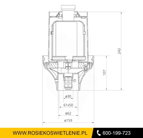 Oprawa OPA-1 rosa