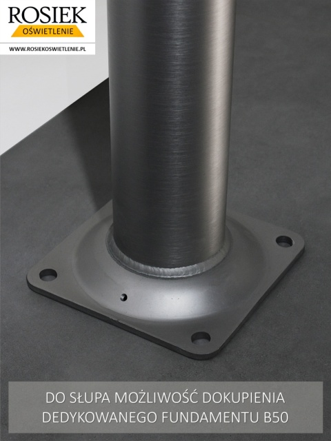 Słupy oświetleniowe aluminiowe rosa